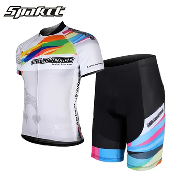 

SPAKCT Cycling Jersey Set Mens Summer Short Sleeve Bike Jersey Set Breathable Quick Dry Cycling Set Clothing Roupa de Ciclismo