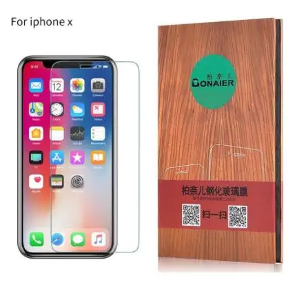 

Bonaier 6D Curved Edge Full Cover Screen Protector For iPhone XS Max XR X 2.5D Tempered Glass On The For iPhone X 10 Glass Film