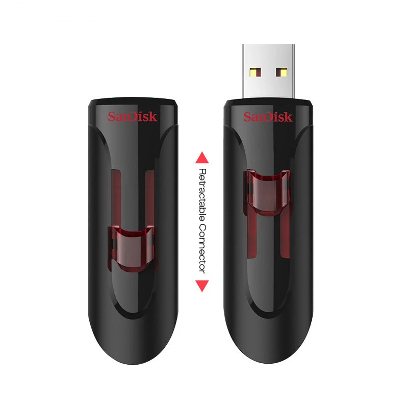 Двойной Флеш накопитель SanDisk Cruzer Glide USB3.0 CZ600 USB флэш 16 ГБ 32 64 Гб 128 3 0 флешка|sandisk