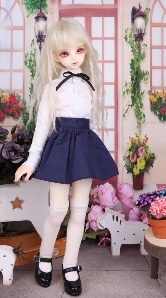 Модный стиль 1/3 1/4 1/6 BJD Кукла SD Одежда Игрушка Одежда юбка+ рубашка Bjd кукла аксессуары