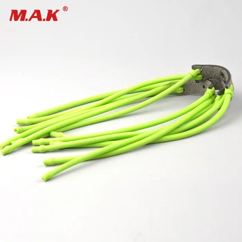 

6pcs Strong Power Natural Latex 4 Strips Slingshots Rubber Band Resilient Tube Hunting Outdoor Sports Catapult Elastic