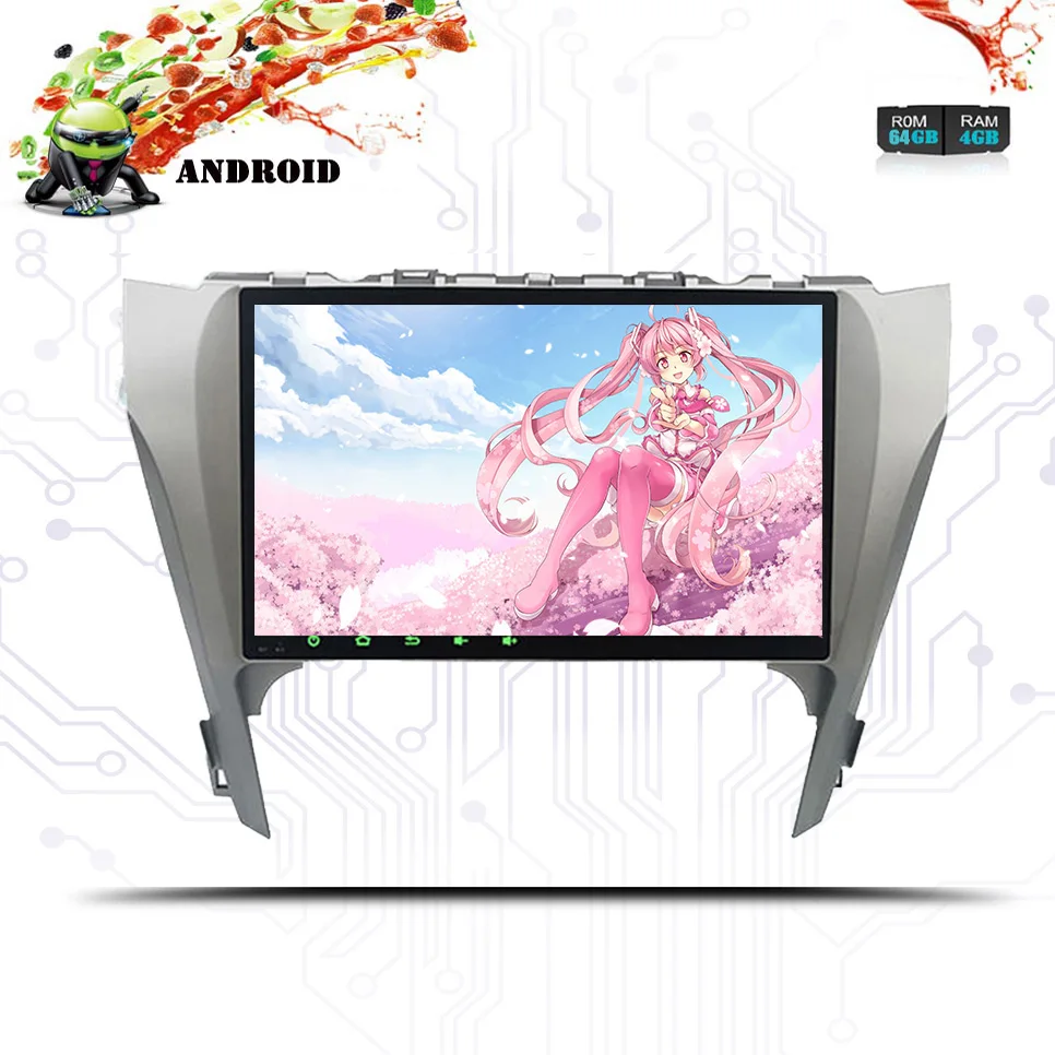 Top 10.1" Android 9.0 4GB 64GB car dvd player multimedia stereo radio Sat navi gps tape for toyota camry 2012-2014 Map head unit fm 3 Top 10.1" Android 9.0 4GB 64GB car dvd player multimedia stereo radio Sat navi gps tape for toyota camry 2012-2014 Map head unit fm 3