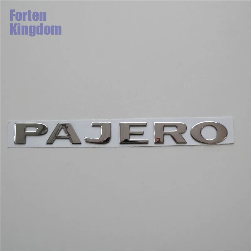 

Forten Kingdom Fit PAJERO Word PVC Plastic 3D Letter Badge Rear Trunk Custom Nameplates Emblem Logo Sticker Label