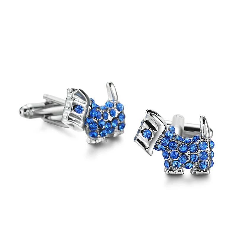 

High quality men's Cufflinks Austria crystal dog Cufflinks send business clothing accessories