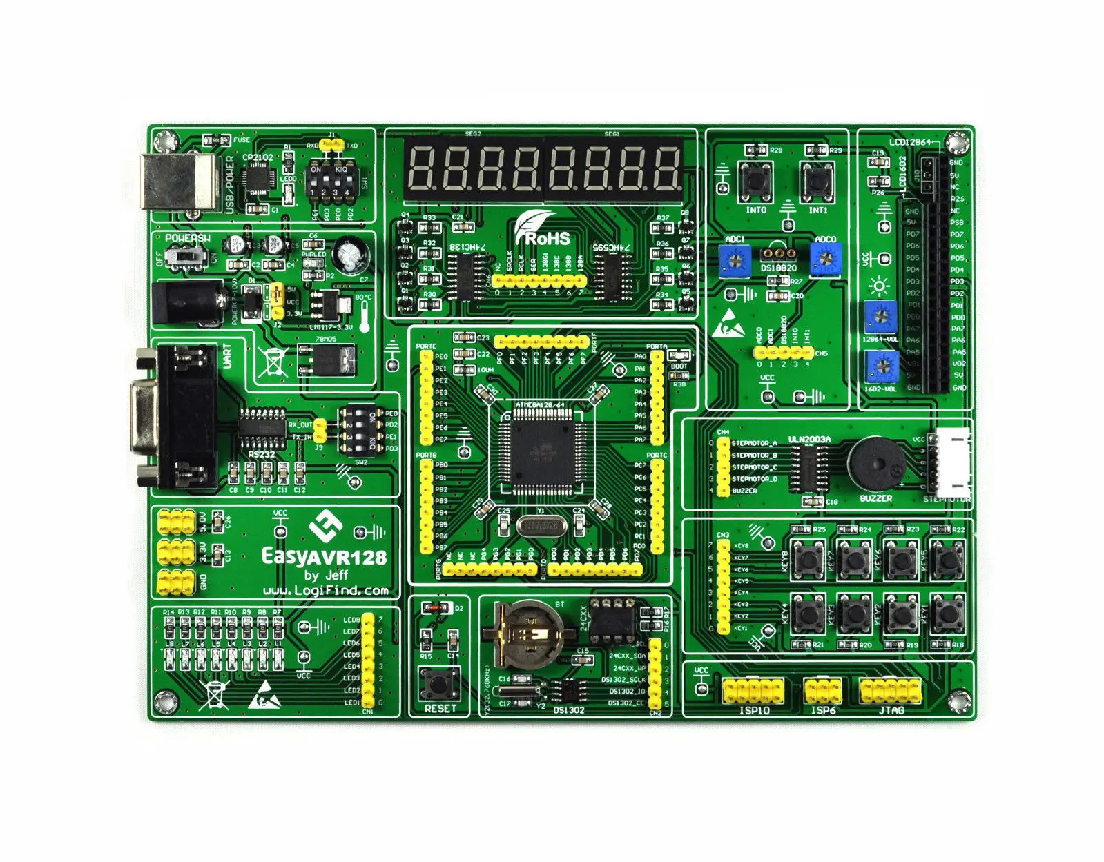 

AVR MCU Learning Development Board EasyAVR128 Mega128A Development Board