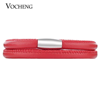 

10pcs/lot Wholesale Endless Charms Interchangeable Single&Double Red Lambskin Jewelry Handtailor Bracelet VC-031*10