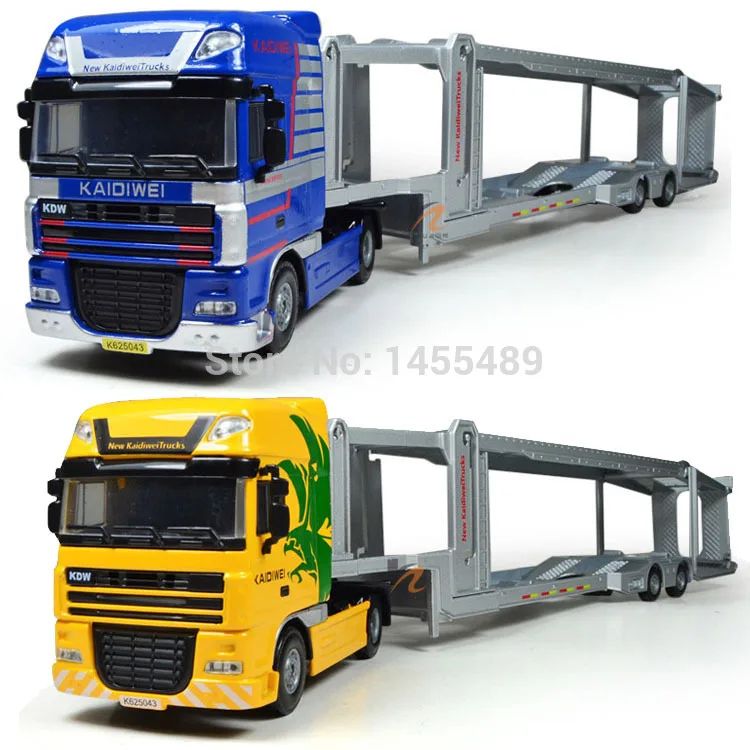 

KDW 1:50 Scale Models Alloy engineering Transport Truck Model Cars for Collectors without Window Box