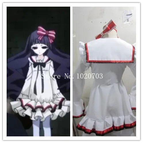 Бесплатная доставка Shiki Sunako Kirishiki белое платье Лолита косплей костюм любого