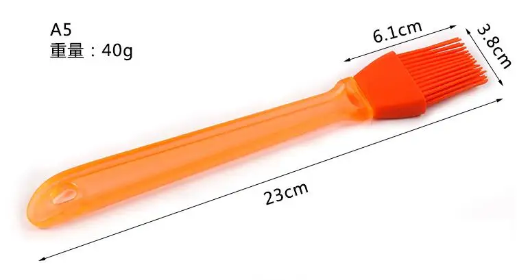 Кухонные Кондитерские инструменты для барбекю, цветные кисти с силиконовым напылением, щетка для выпечки, щетка для бутылки с маслом, 6 шт./партия