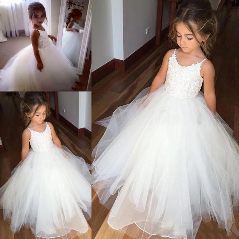 Cute-Vintage-Flower-Girl-Dresses-Lace-Tulle-Flowergirl-Dress-Spaghetti-Straps-Sleeveless-Puffy-Pageant