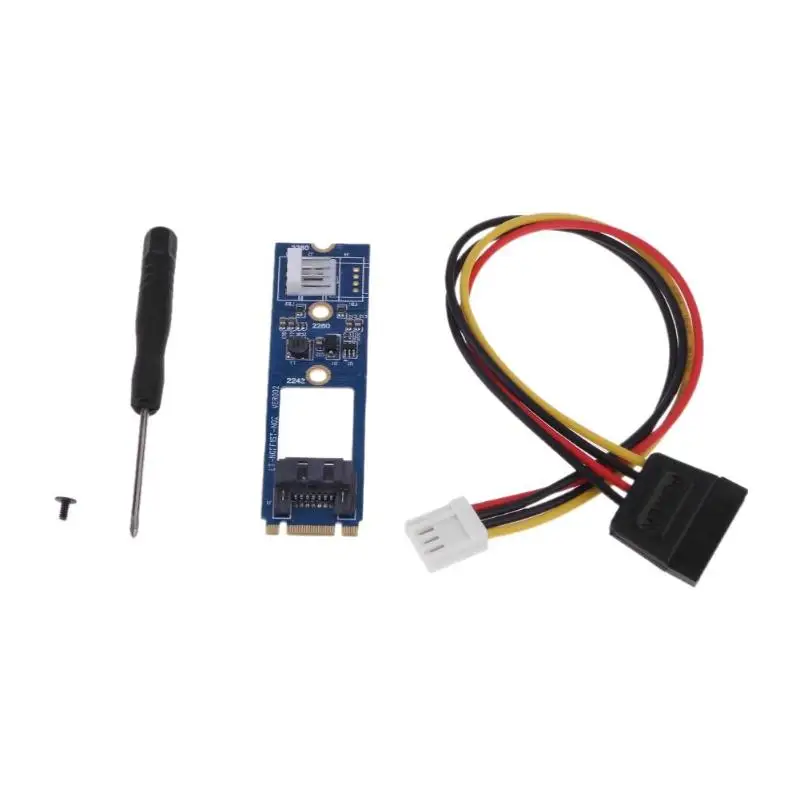 

M.2 NGFF SATA to 7Pin SATA M2 to SATA Converter Card Adapter with Cable for Motherboard Extended SATA 7PIN