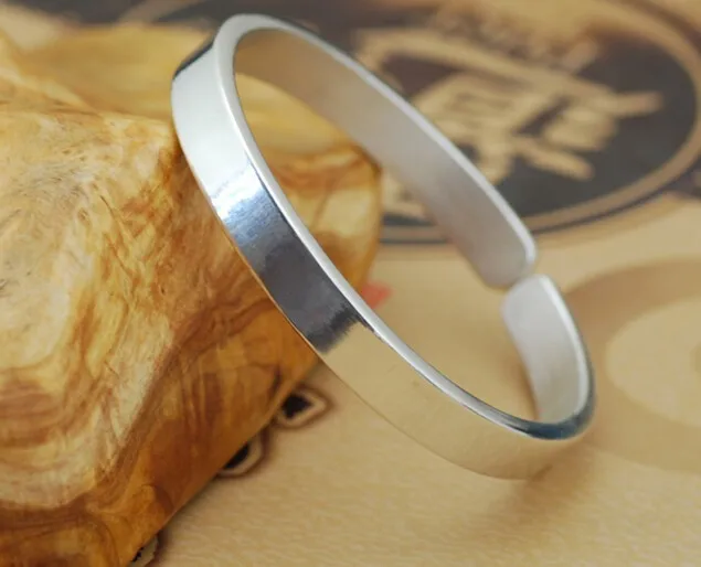 Ручной работы 999 серебряный браслет настоящий браслет из чистого серебра Серебряный женский браслет специальные ювелирные изделия подарок