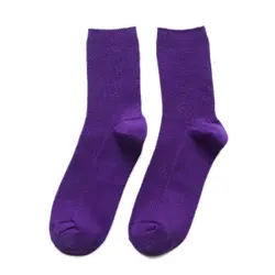 Для женщин трикотажные хлопковые носки Повседневное новые эластичные Mid носки без пятки японский Harajuku осень-зима Носок Ретро хип-хоп