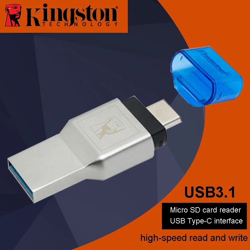 Kingston Micro SD кардридер USB3.1 высокоскоростной двойной интерфейс поддержка