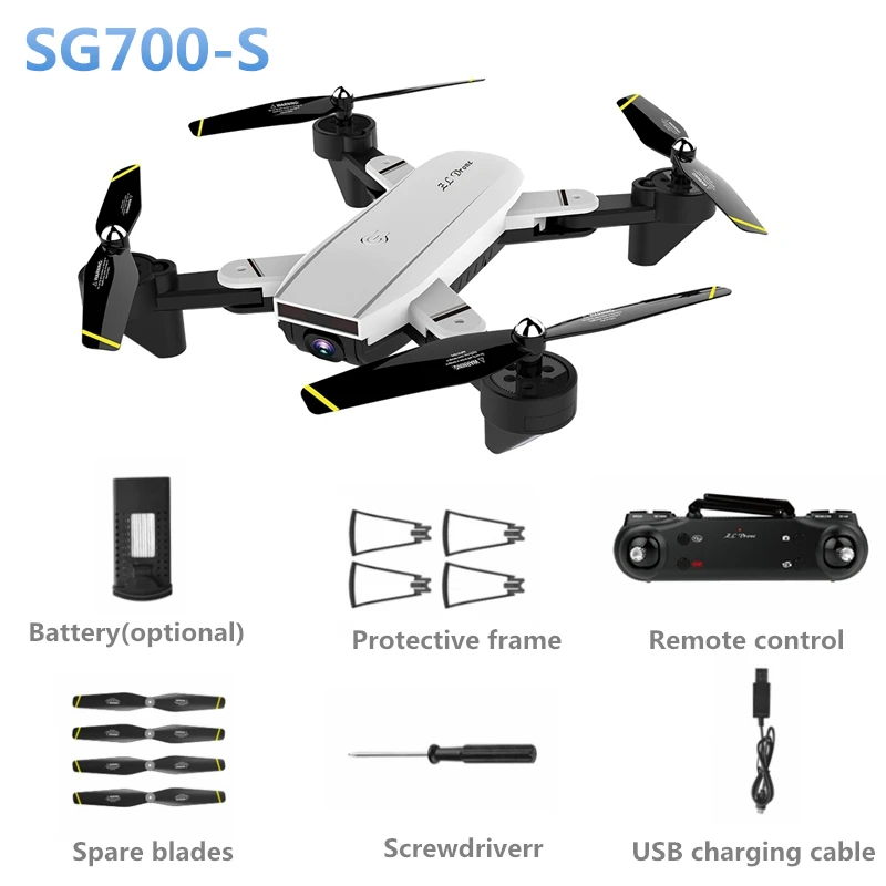 

SG700-S RC Helicopter Wide-angle WiFi 1080P Optical Flow Dual Camera Selfie Drone Palm Control Quadcopter Flying Toys vs xs809hw