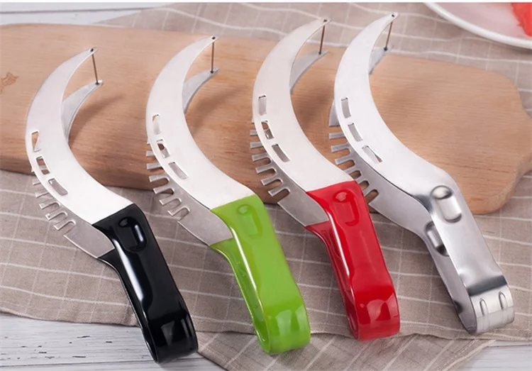 

304 Stainless Steel Watermelon Slicer Creative Kitchen Tools Fruit Vegetable Knife Melon Fruit Coner Cutter Kitchen Gadget