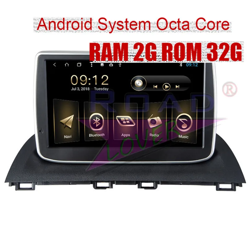 Excellent Roadlover Android 8.1 Car Multimedia Player Radio For Mazda 3 Axela 2014 2015 2016 Stereo GPS Navigation Automagnitol 2 Din MP3 9