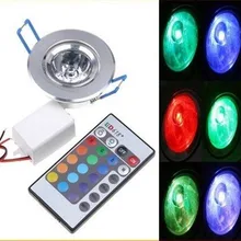 Красочные RGB LED-светильник 3 Вт светодиодный светильник лампа+ 24-кнопочный пульт Управление для украшения дома и домашних вечеринок