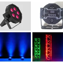 20 шт./лот, ADJ светодиодный параболический алюминизированный Отражатель 5x4 Вт RGBW светодиодный плоский 4in1 IEC тонкий par38 лампы DMX Megar сценический прожектор Par