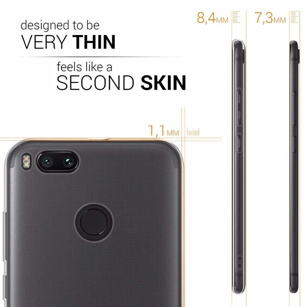 Lembut TPU Case untuk Xiaomi Mi A1 Case Ultra Tipis Transparan Case Ponsel Gores Phone Shell Case untuk Xiaomi Mi A1 Wangcangli