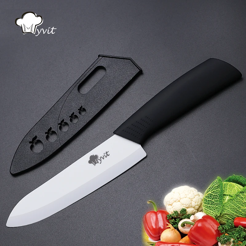 Myvit Ceramic Knife Fruit Knife Cooking Tools Single knife 3''/ 4'/' 5'/' 6'' White Blade 8 Color Handle Kitchen Knives