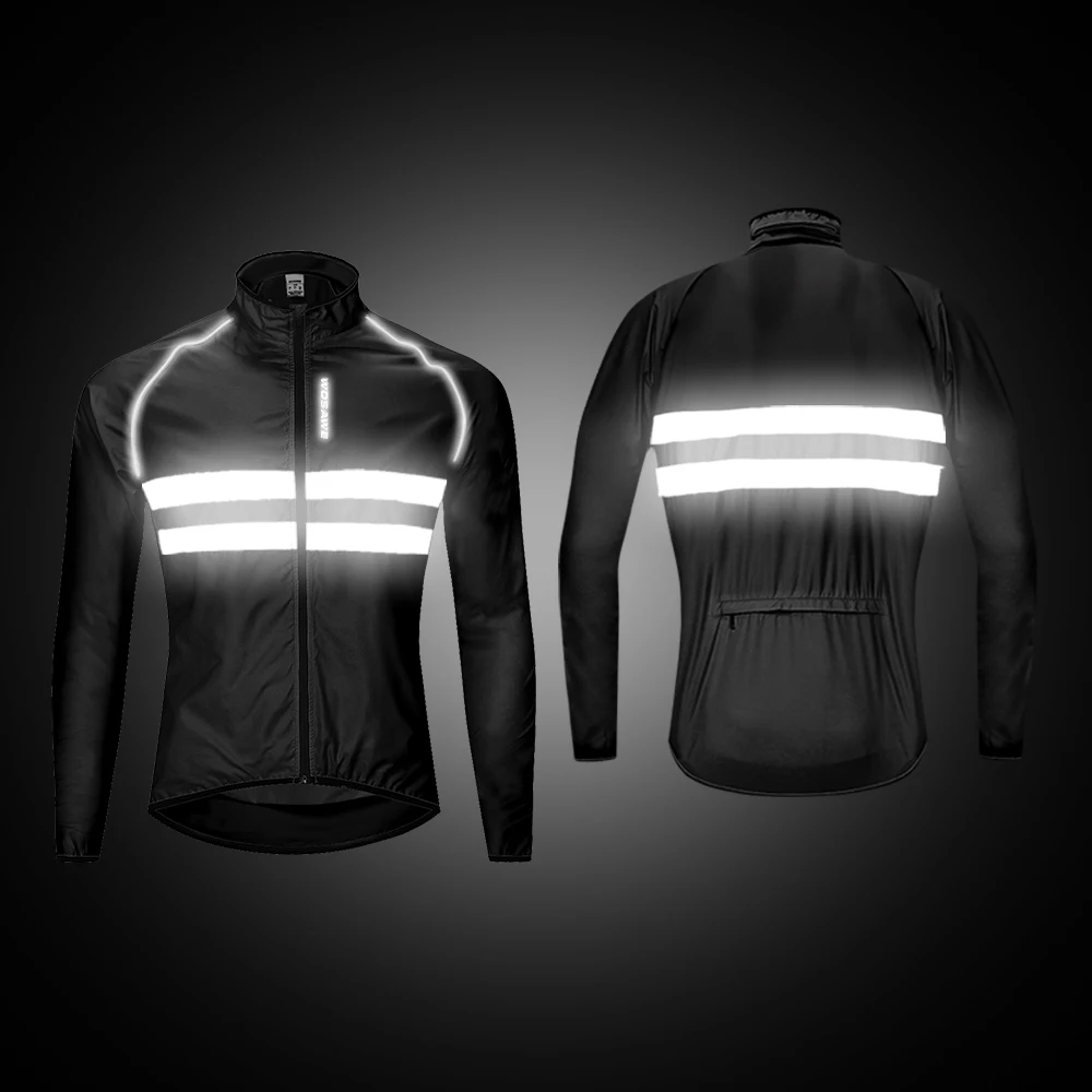 WOSAWE Водонепроницаемый Мото-куртки Для мужчин Для женщин ветрозащитный легкий дождь Ветровка дышащий светоотражающий, для мотокросса, жилеты, куртки - Цвет: BL215-B