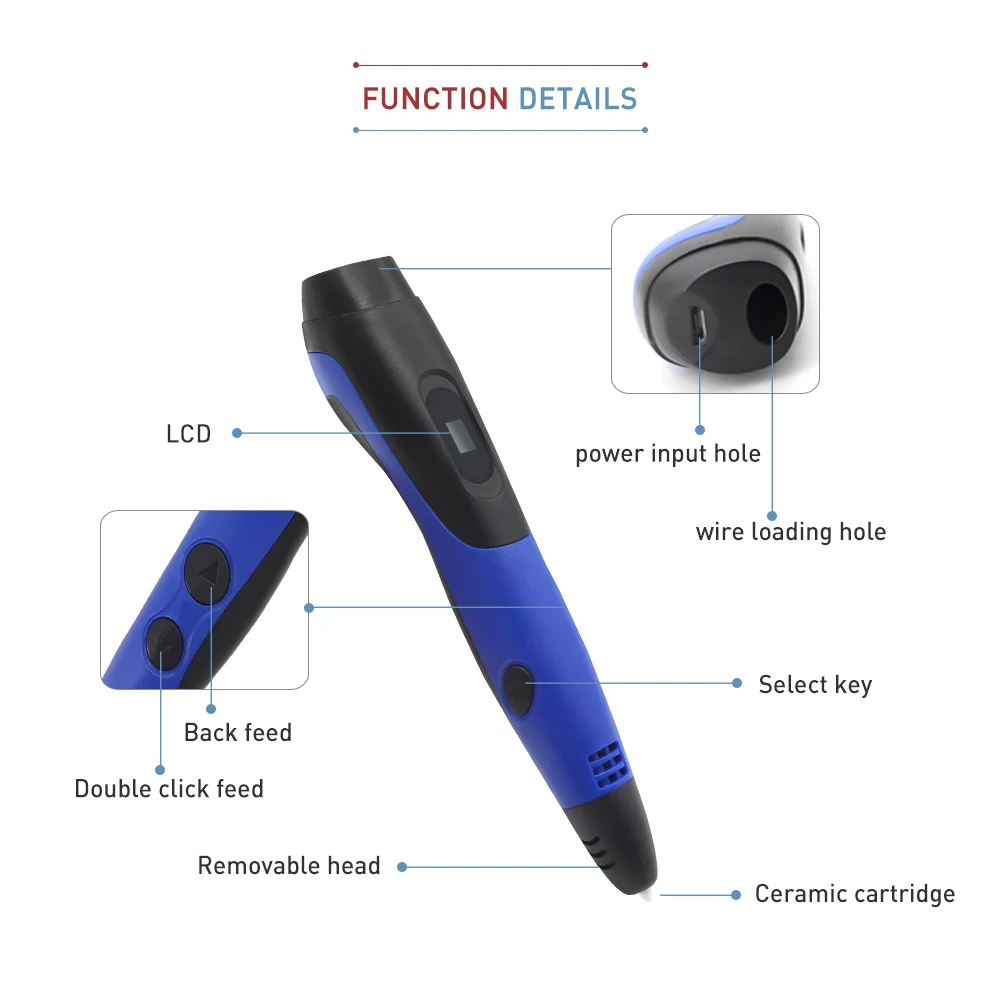 Penobon, волшебная 3D Ручка для рисования, энергосбережение, 3d принтер, креативная 3D ручка, ручка для печати для детей, лучший подарок