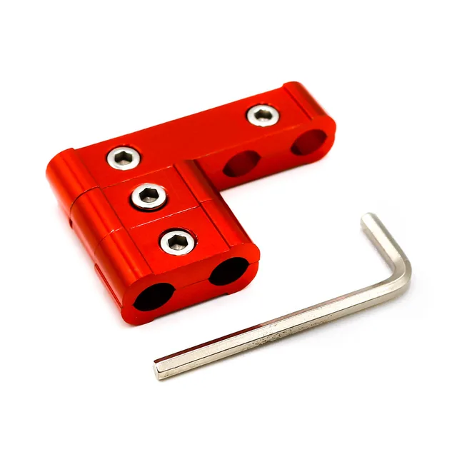 rojo Separador de cables de aleaci/ón de aluminio de 12 piezas 8 mm 9 mm 10 mm Divisor de cables del motor Separador de cables