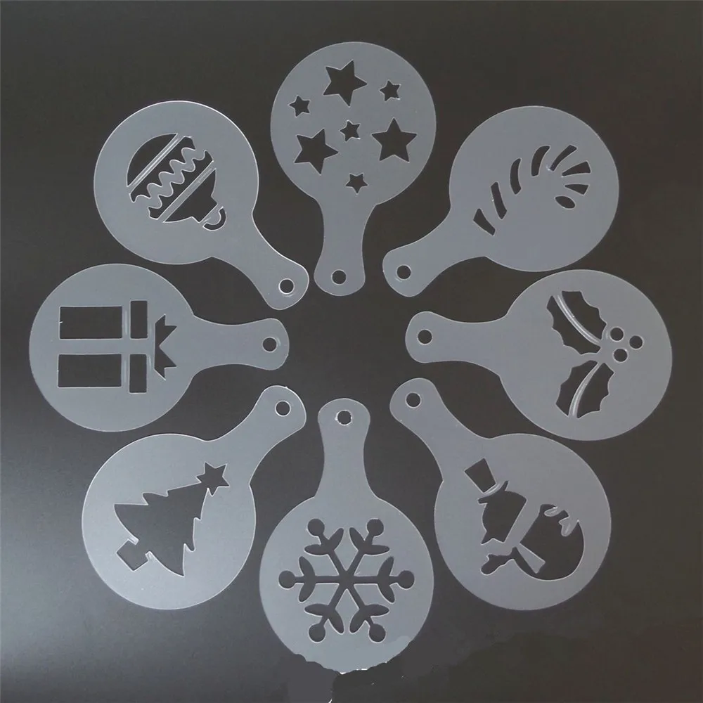 Coffee Art Or Cake Decoration Stencils