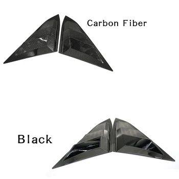 

Car Styling Car Sticker 1/4 Quarter Side Window Louvers Scoop Cover Vent Spoiler Panel For Honda Civic 2016-2018 Black/Carbon
