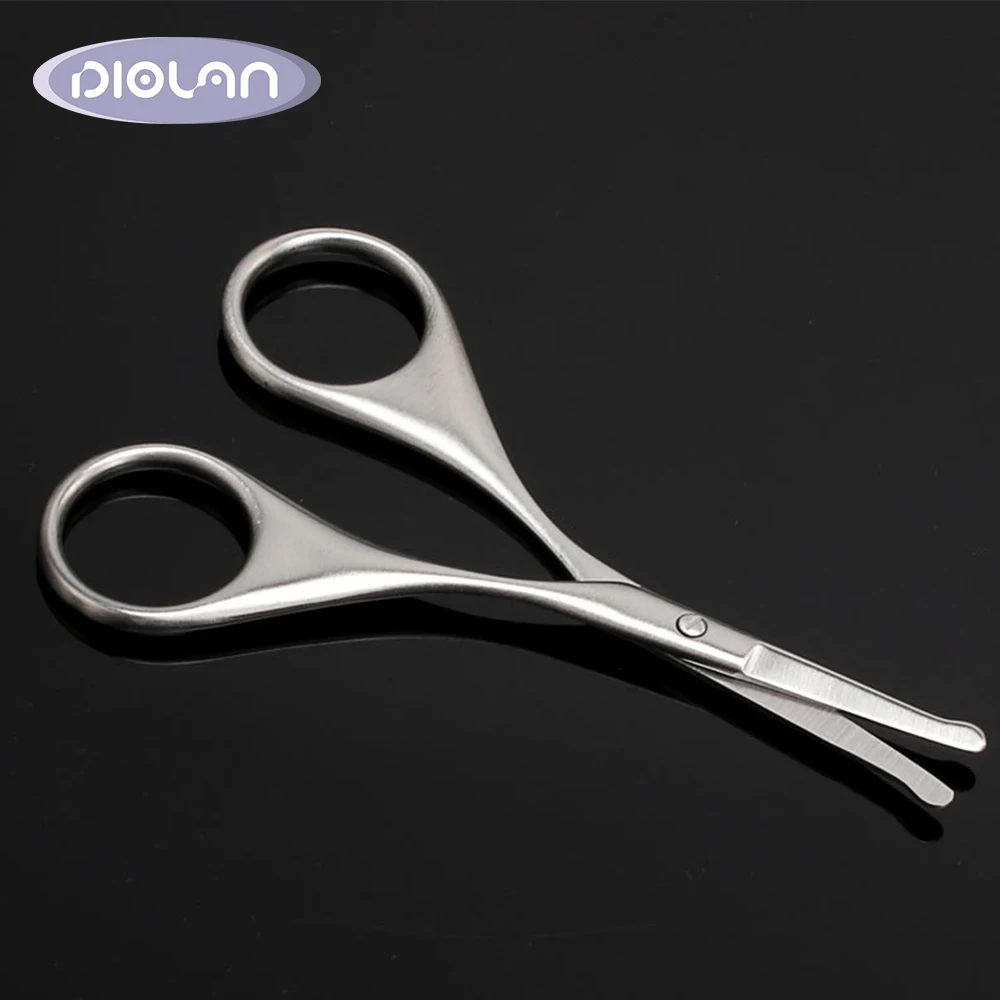 

DIOLAN Professional Nail Scissor 1PCS Manicure Nails Eyebrow Nose Eyelash Cuticle Scissors Curved Pedicure Makeup Tools JD009