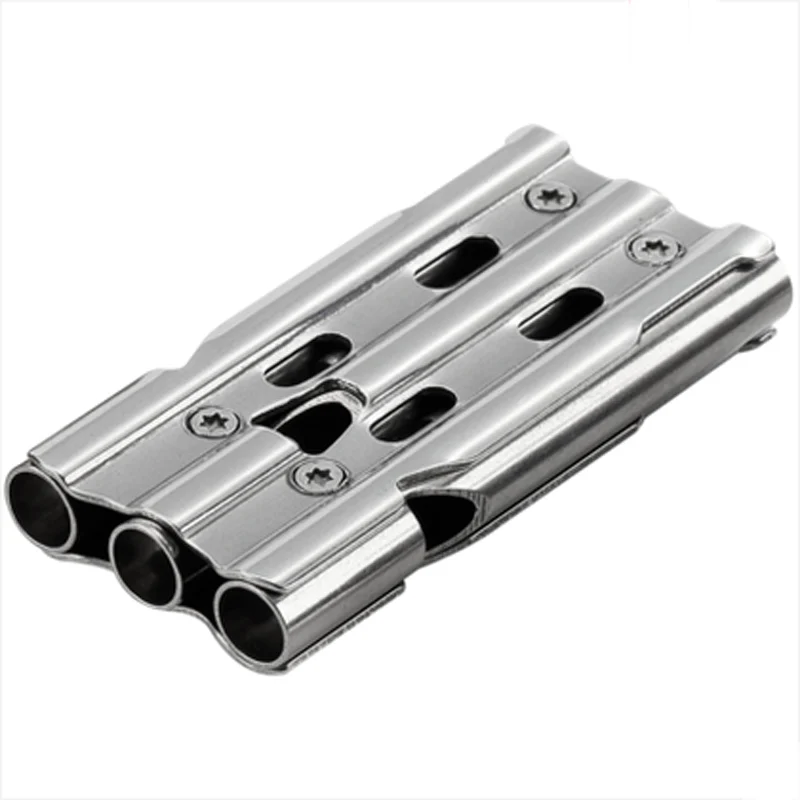 Apito de Aço Decibel à Prova ao ar Livre Esporte Inoxidável Tubo Dwaterproof Água Durável Portátil Apito Sobrevivência 3 120