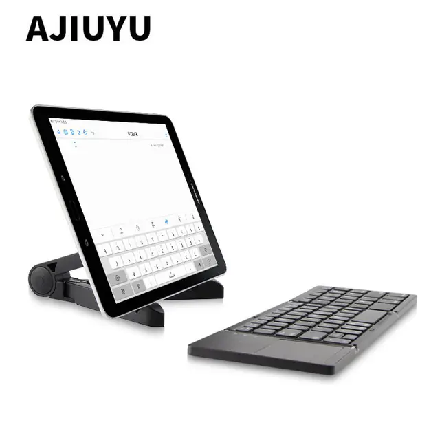 Best Offers Three folded wireless Bluetooth Keyboard For Samsung Galaxy Note 8 7 6 5 S7 Edge S6 note8 C5 C7 C9 Pro C6 on7 Mobile Phone Case