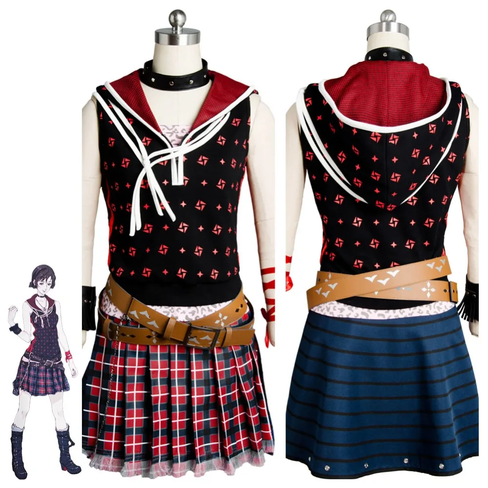 

2017 Final Fantasy XV FF 15 Iris Amicitia Cosplay Costume Dress Gown Uniform Suit Set Halloween Carnival Costumes Custom Made
