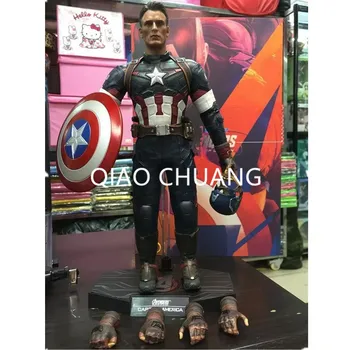 

Avengers Infinity War Super Soldier Justice League Captain America Steve Rogers Scale Movable Action Figure Model Doll J185