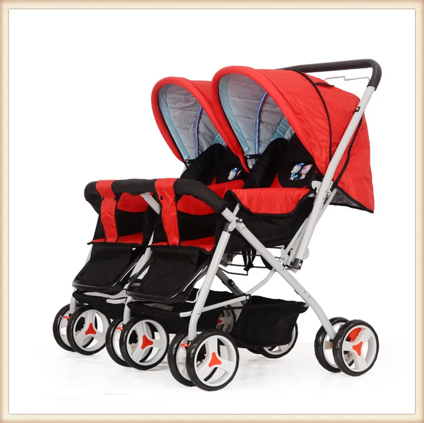 twin travel system side by side