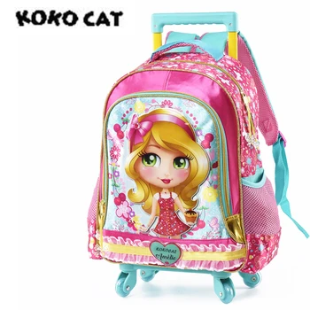 

Cartoon 3D Kids Children School Backpack Cool Girls Bags Girls Bookbag School Backpacks for Teens Girls Student Schoolbag