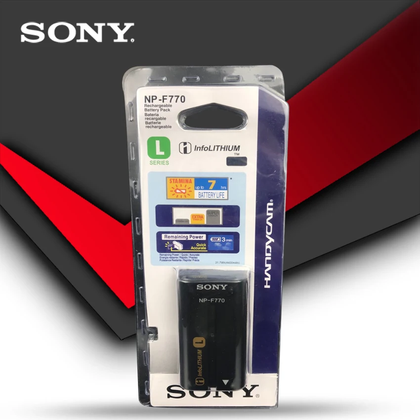 Sony NP-F770 Батарея NP F770 NPF770 F750 CCD-TRV58 TRV110K TRV26E Z1 V1J Z1P DCR-VX2100 FX1 HDR-FX7 HVRZ1U PM091