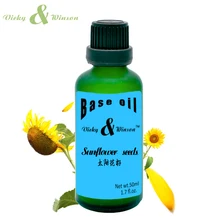 Vicky&winson Sunflower seeds oil 50ml 100% pure plant base oil handmade soap raw materials Anti-agingNatural oil Carrier oil Vicky&winson Sunflower seeds oil 50ml 100% pure plant base oil handmade soap raw materials Anti-agingNatural oil Carrier oil