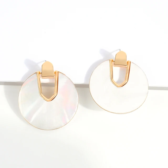 Women’s Resin Acrylic U-Shape Earrings