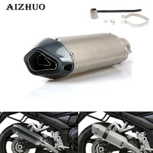 Universal Modified Motorcycle RACING Exhaust Pipe Moto escape Muffler for yamaha YZF R1 R3 R6 R125 R15 R25R MT 03 MT 07 MT 09 35mm 51mm universal motorcycle exhaust pipe escape scooter muffler with db killer for yamaha xj6 yzf r1 r6 mt 09 mt 07 abs fz6