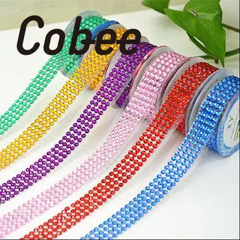 

Cobee Colorful Office Adhesive Self-Adhesive AS Rhinestones Stick Scrapbooking Craft Sticker Tape Nail Art Card Book Decor DIY