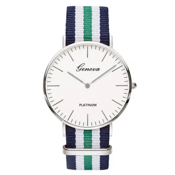 

Classic brand Fashion Casual Quartz Watch Men Women Nylon strap Dress watches Reloj mujer Unisex Geneva Watch Montre Femme