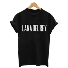 Женская футболка Lana Del Rey с буквенным принтом хлопковая Повседневная летняя футболка Tumblr с круглым вырезом с коротким рукавом женская футболка Топ Vetement Femme