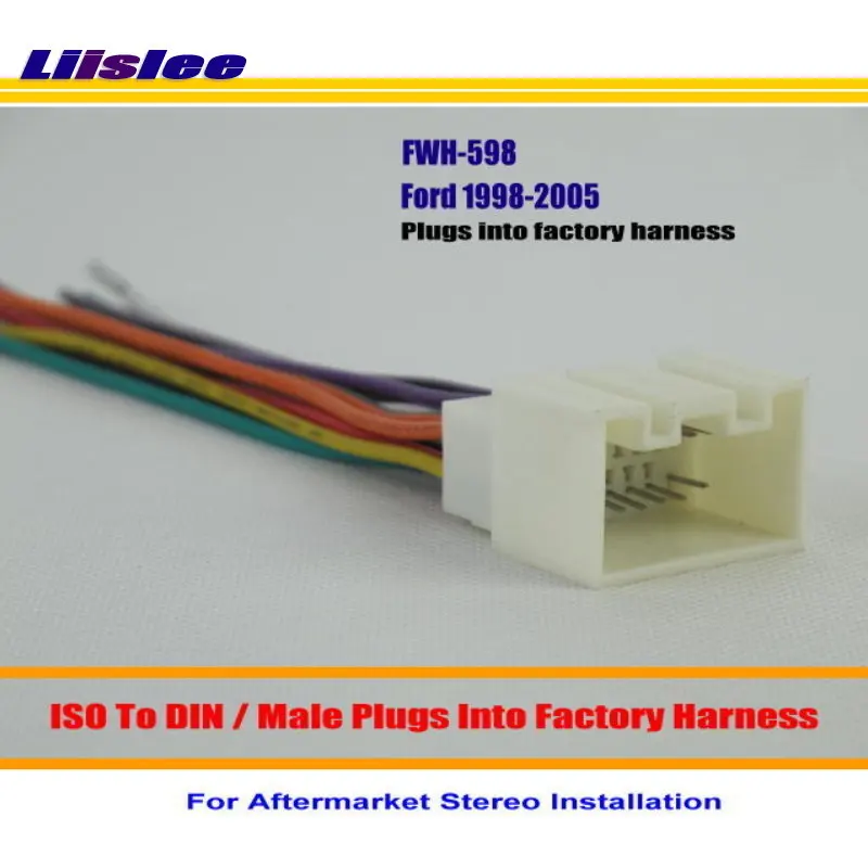 Liislee для Ford Pickup F 150/250/350/450/550/650/750 1999 2004/мужской ISO радио провод провода/вилки в