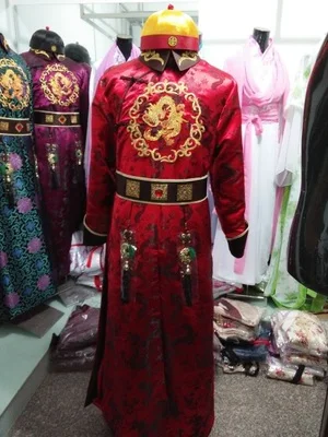 Ancien костюм Chinois Traje Antiguo Чино манто Abrigo usure de la сцены desgaste de la Etapa китайской династии Цин одежда - Цвет: Color3