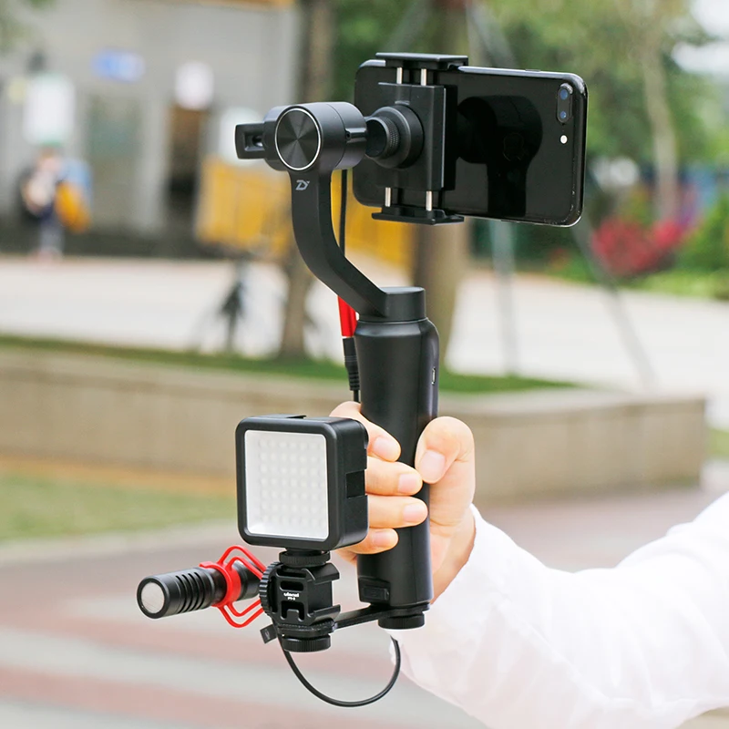 Тройной Горячий башмак адаптер удлинение микрофона бар для Zhiyun Smooth 4 DJI Osmo карманные аксессуары для Кардана