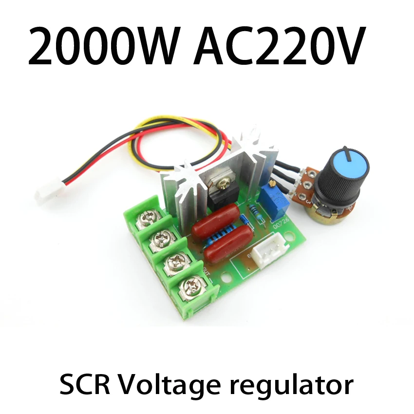 2000 W AC 220 V SCR tension règlement Externe bouton PWM vitesse du moteur contrôleur De Haute précision