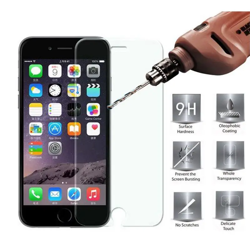 Защитное закаленное стекло для iPhone 5 5C SE 7 X XR XS Max | Мобильные телефоны и аксессуары