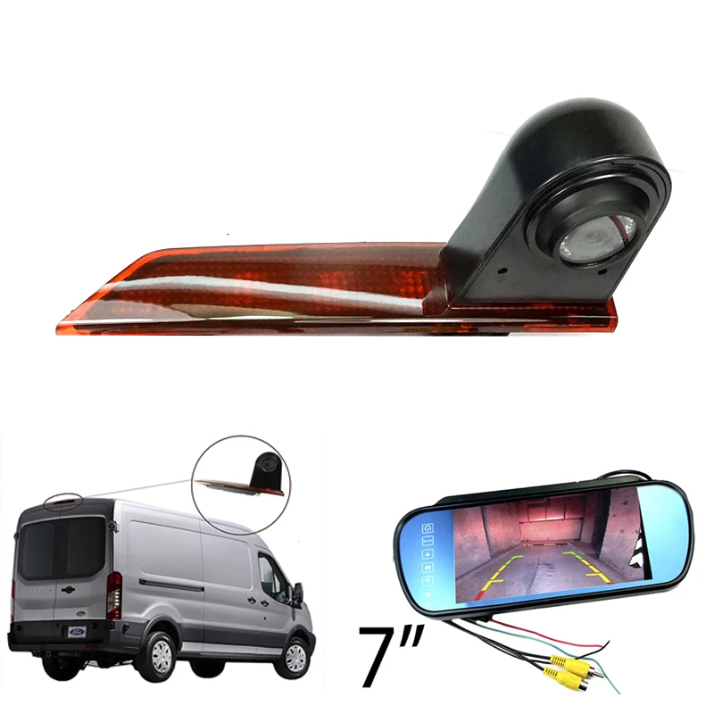 Камера заднего вида с ИК стоп сигнасветильник для FORD Transit Custom модель 2015 ~ 2019 6